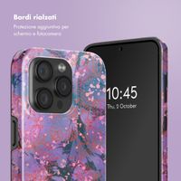Selencia Cover posteriore Vivid con MagSafe Apple iPhone 15 Pro - Fresh Paint Flower Orange