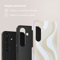 Selencia Cover Posteriore Vivid Samsung Galaxy S25 FE - Desert Waves Beige