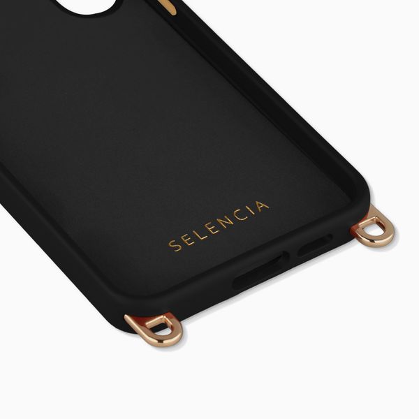 Selencia Cover posteriore Rivièra con MagSafe con ganci rimovibili Samsung Galaxy S25 FE - Velvet Black