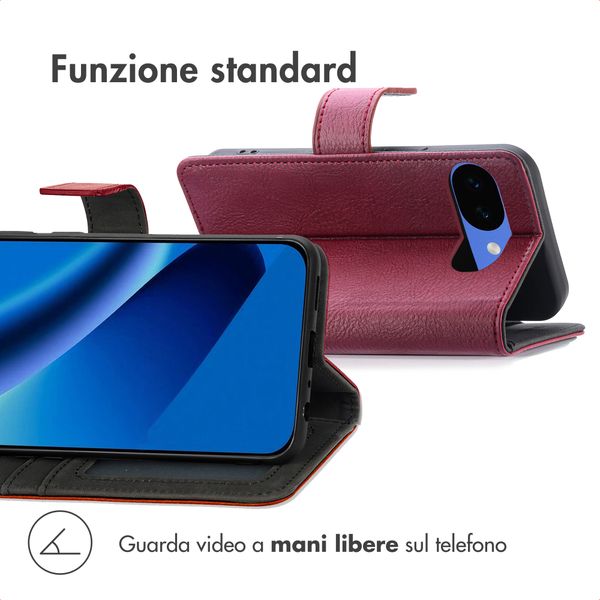 imoshion Cover a libro di Lusso Google Pixel 10a - Bordeaux