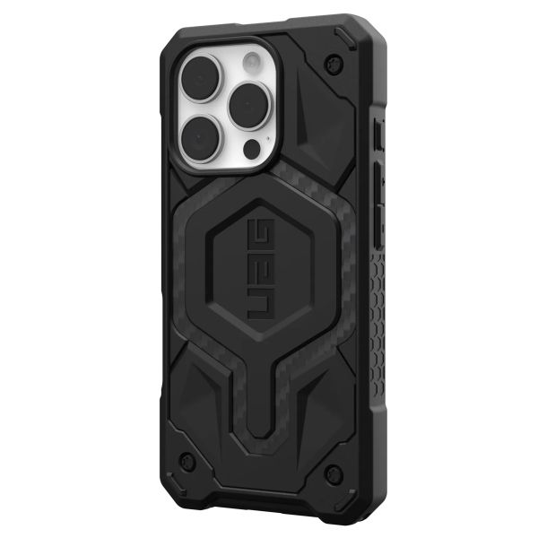 UAG Cover Posteriore Monarch Pro Apple iPhone 16 Pro - Carbon Fiber