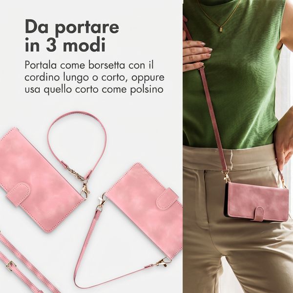 imoshion Cover a libro con Cordino Samsung Galaxy A27 (5G) - Rosa