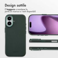 Accezz Cover in Pelle con MagSafe Apple iPhone 17 - Cedar Green