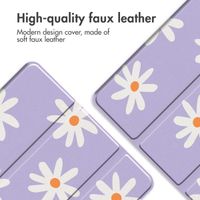 imoshion Cover Trifold Design Apple iPad 9 (2021) 10.2 pollici / iPad 8 (2020) 10.2 pollici / iPad 7 (2019) 10.2 pollici - Flowers Distance