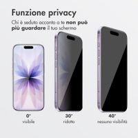 Accezz Vetro temperato privacy + Applicatore Apple iPhone 17