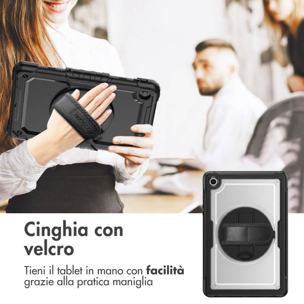 Accezz Cover Posteriore Resistente con tracolla Samsung Galaxy Tab A9 Plus - Transparent