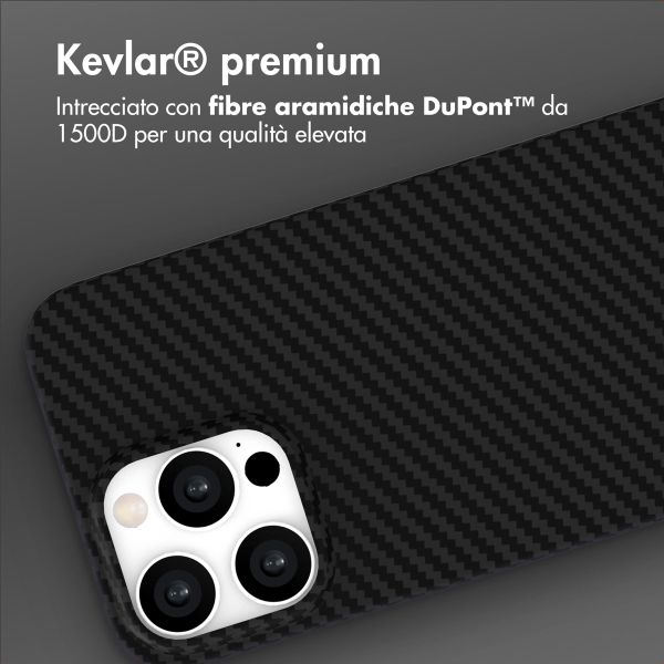 Accezz Cover MagSafe Kevlar® Apple iPhone 16 Pro - Nero
