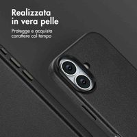 Accezz Cover in Pelle con MagSafe Apple iPhone 17 - Onyx Black