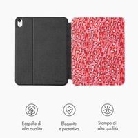 Selencia Cover per tablet Vivid Apple iPad 11 (2025) 11 pollici A16 / iPad 10 (2022) 10.9 pollici - Wild Spots Lipstick
