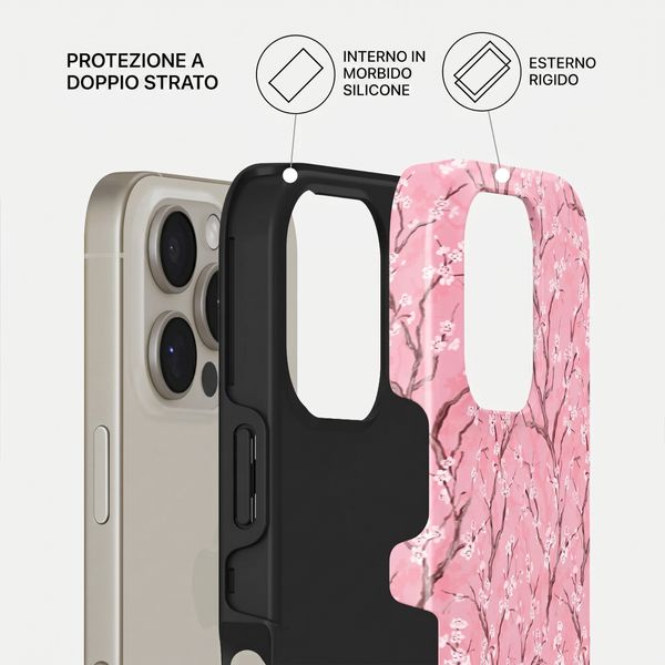 Burga Cover Posteriore Resistente con MagSafe Apple iPhone 16 Pro - Sakura