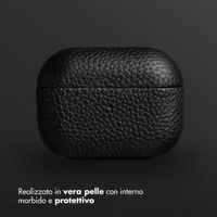 Accezz Cover in vera pelle  Apple Airpods Pro - Nero