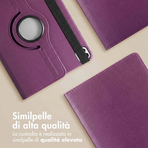 imoshion Cover Girevole a 360° Apple iPad Air 11 pollici (2026) M4 / (2025) M3 / (2024) M2 / Air 5 (2022) / Air 4 (2020) / Pro 11 (2018/2020) - Viola