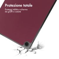 imoshion Cover a libro Trifold Samsung Galaxy Tab A9 Plus - Bordeaux