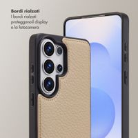 Selencia Cover per telefono Nova con cordino e portacarte Samsung Galaxy S26 Ultra - Beige