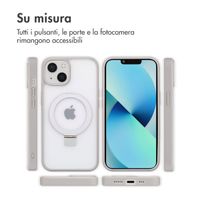 Accezz Cover con anello e supporto con MagSafe Apple iPhone 13 - Grigio