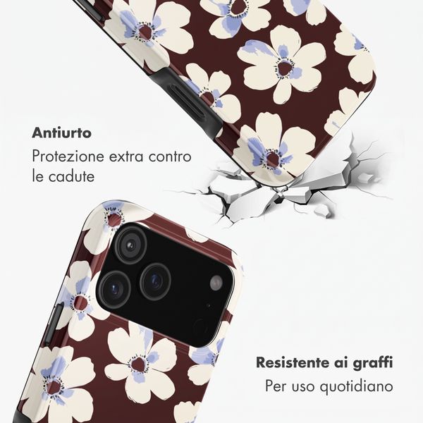 Selencia Cover Posteriore Vivid Apple iPhone 17 Pro - Choco Flower Pop