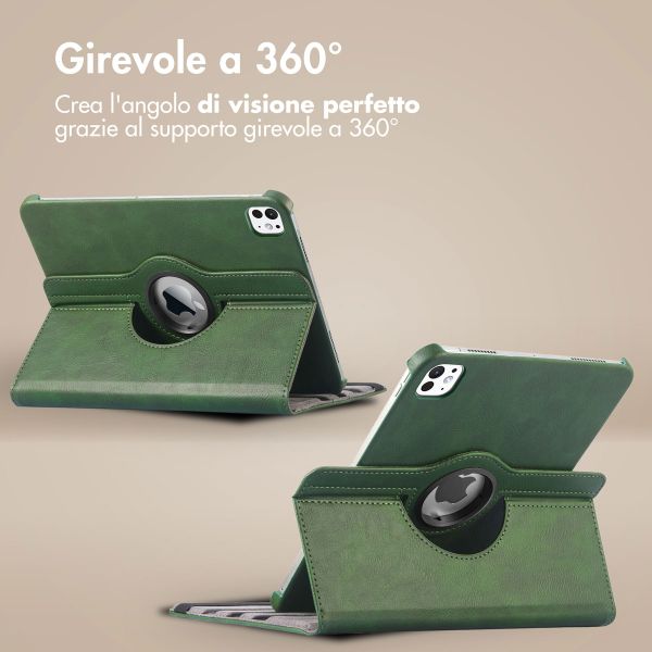 imoshion Cover Girevole a 360° Apple iPad 11 (2025) 11 pollici A16 / iPad 10 (2022) 10.9 pollici - Verde