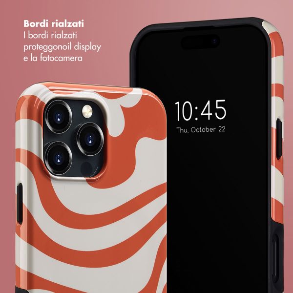 Selencia Cover posteriore Vivid con MagSafe Apple iPhone 16 Pro Max - Dream Swirl Orange
