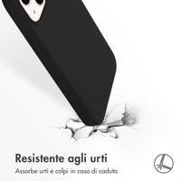 Accezz Cover in silicone liquido con MagSafe Apple iPhone 14 / 13 - Nero