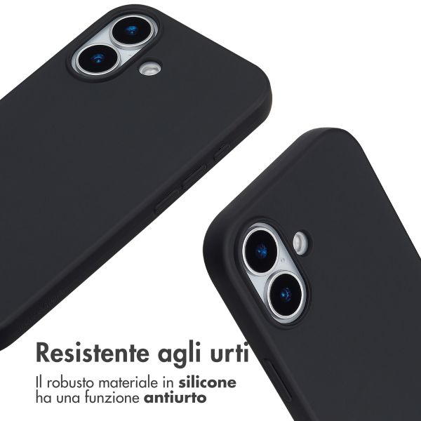 imoshion Cover in Silicone con Cordino Apple iPhone 17 - Nero