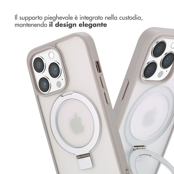 Accezz Cover con anello e supporto con MagSafe Apple iPhone 13 Pro - Grigio