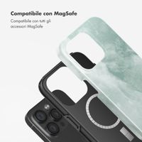 Selencia Cover posteriore Vivid con MagSafe Apple iPhone 15 Pro - Marble Grayed Jade