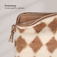 Selencia Cover laptop teddy 15-16 pollici - Checks
