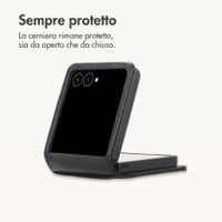 imoshion Cover a libro di Lusso Samsung Galaxy Z Flip 8 - Nero