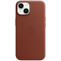 Apple Cover Posteriore in Pelle con MagSafe Apple iPhone 14 - Umber
