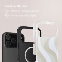 Selencia Cover posteriore Vivid con MagSafe Apple iPhone 18 Pro Max / 17 Pro Max - Desert Waves Beige