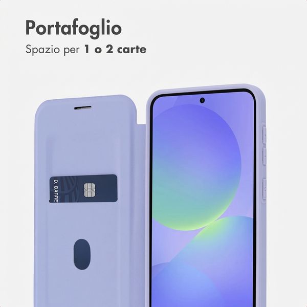 imoshion Bookcase trasparente con MagSafe Samsung Galaxy A37 (5G) - Lilla