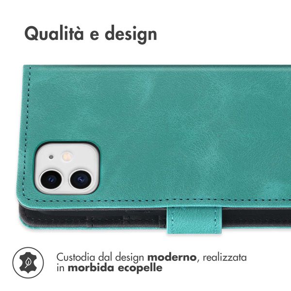 imoshion Cover a libro con Cordino Apple iPhone 11 - Turchese