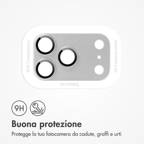imoshion Protezione fotocamera in Vetro 2 Pezzi Apple iPhone 17 Pro - Silver