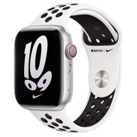 Apple Cinturino Nike Sport Apple Watch Series 1 t/m 11 / SE / Ultra (44/45/46/49 mm) - Taglia S/M/L - Pure Platinum / Black