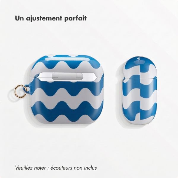 Selencia Cover Vivid  Apple Airpods 4 - Wave Vibes Classic Blue