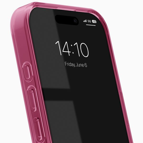 iDeal of Sweden Cover Trasparente con MagSafe Apple iPhone 16 - Cherry Crush