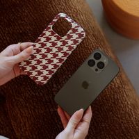 Selencia Cover posteriore Vivid con MagSafe Apple iPhone Air - Pied-de-Poule