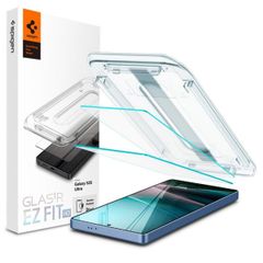 Spigen Vetro temperato GLAStR EZ Fit, confezione da 2 + Applicatore Samsung Galaxy S25 Ultra