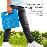 imoshion Cover per tablet a prova di bambino con bambole rimovibili Samsung Galaxy Tab A11 Plus / A9 Plus - Blu