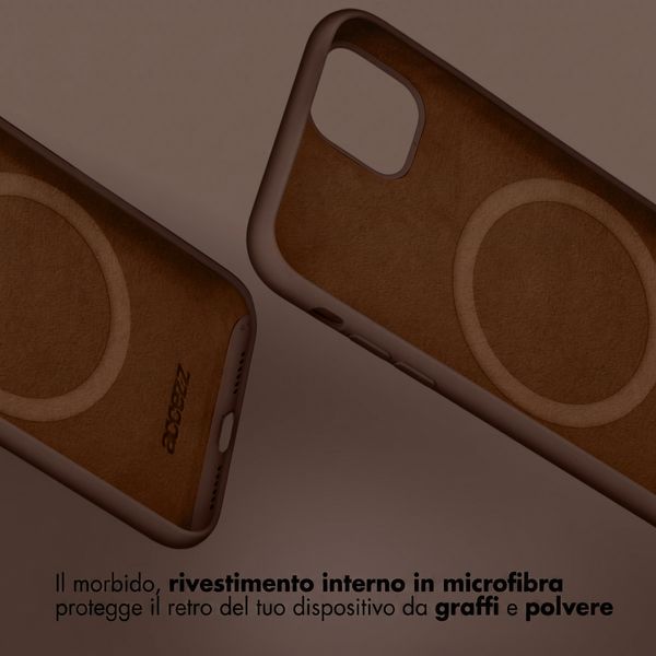 Accezz Cover Posteriore in Silicone Liquido Samsung Galaxy A37 (5G) - New Tea Brown