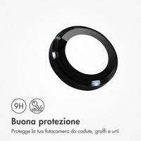 imoshion 2 Pack Protezione Lente Fotocamera per Apple iPhone 17e / 16e - Nero