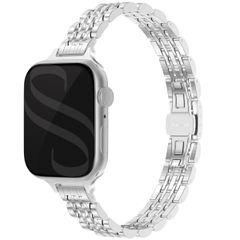 Selencia Cinturino sottile in acciaio ispirato a Jubilee Apple Watch | 38/40/41/42 mm - Argento