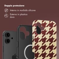 Selencia Cover posteriore Vivid con MagSafe Apple iPhone 16 - Pied-de-Poule