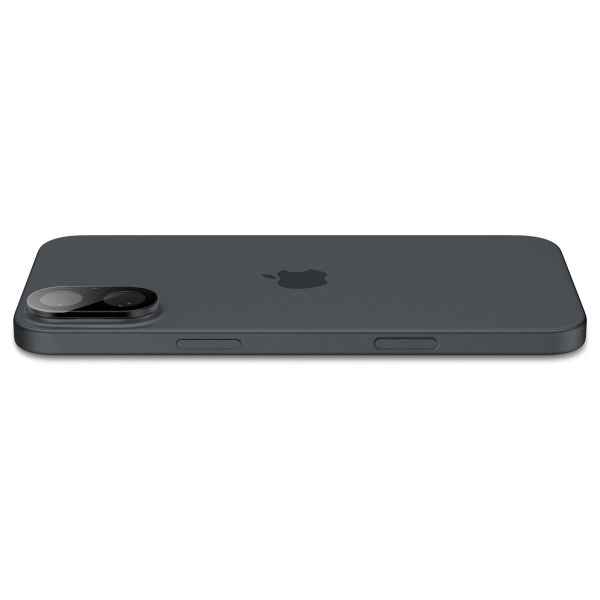 Spigen Optik Lens Protector - Protezione completa della fotocamera (confezione da 2) per Apple iPhone 16 / 16 Plus - Black