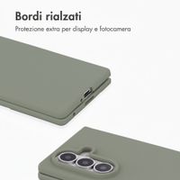 Accezz Cover in silicone liquido con MagSafe Samsung Galaxy Z Fold 8 Ultra - Cooper Green