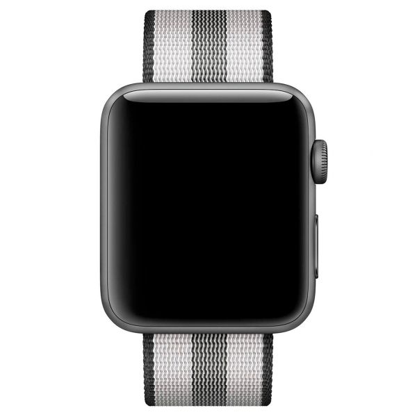 Apple Cinturino in nylon intrecciato Apple Watch | 44/45/46/49 mm - Black Stripe