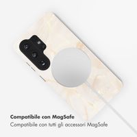 Selencia Cover posteriore Vivid con MagSafe Samsung Galaxy S26 Ultra - Golden Beige Marble