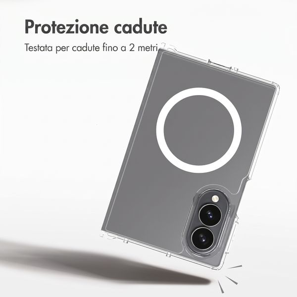 Accezz Cover posteriore Xtreme Impact con MagSafe Samsung Galaxy Z Fold 8 - Trasparente