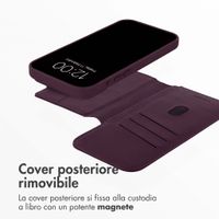 Accezz Cover in pelle 2 in 1 con MagSafe Apple iPhone 18 Pro / 17 Pro - Heath Purple