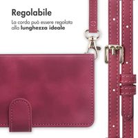 imoshion Cover a libro con Cordino Samsung Galaxy A55 - Rosso